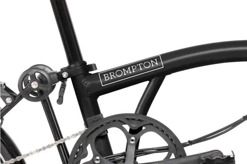 Brompton Electric C Line Explore 12 Speed Folding Bike 2025 in Matt Black-5